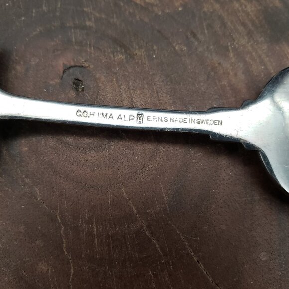 Vintage Swedish C.G. Hallberg EPNS Mini Server – Fish Handle 4.25" Silverplate - Picture 6 of 6